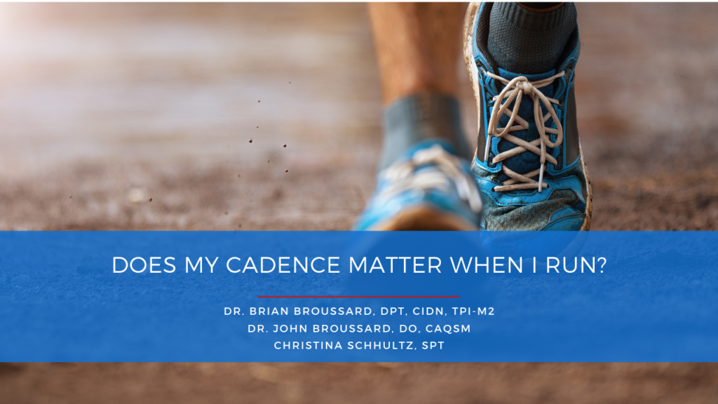 Does my cadence matter when i run?.